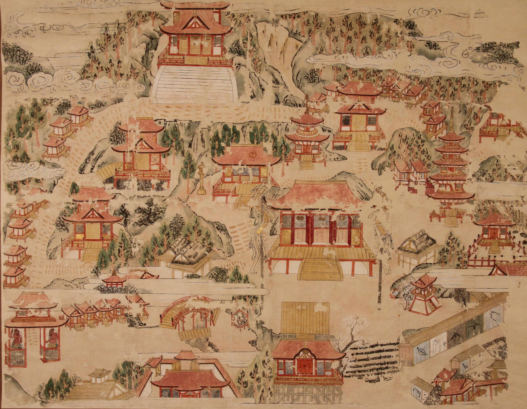 石動山古絵図