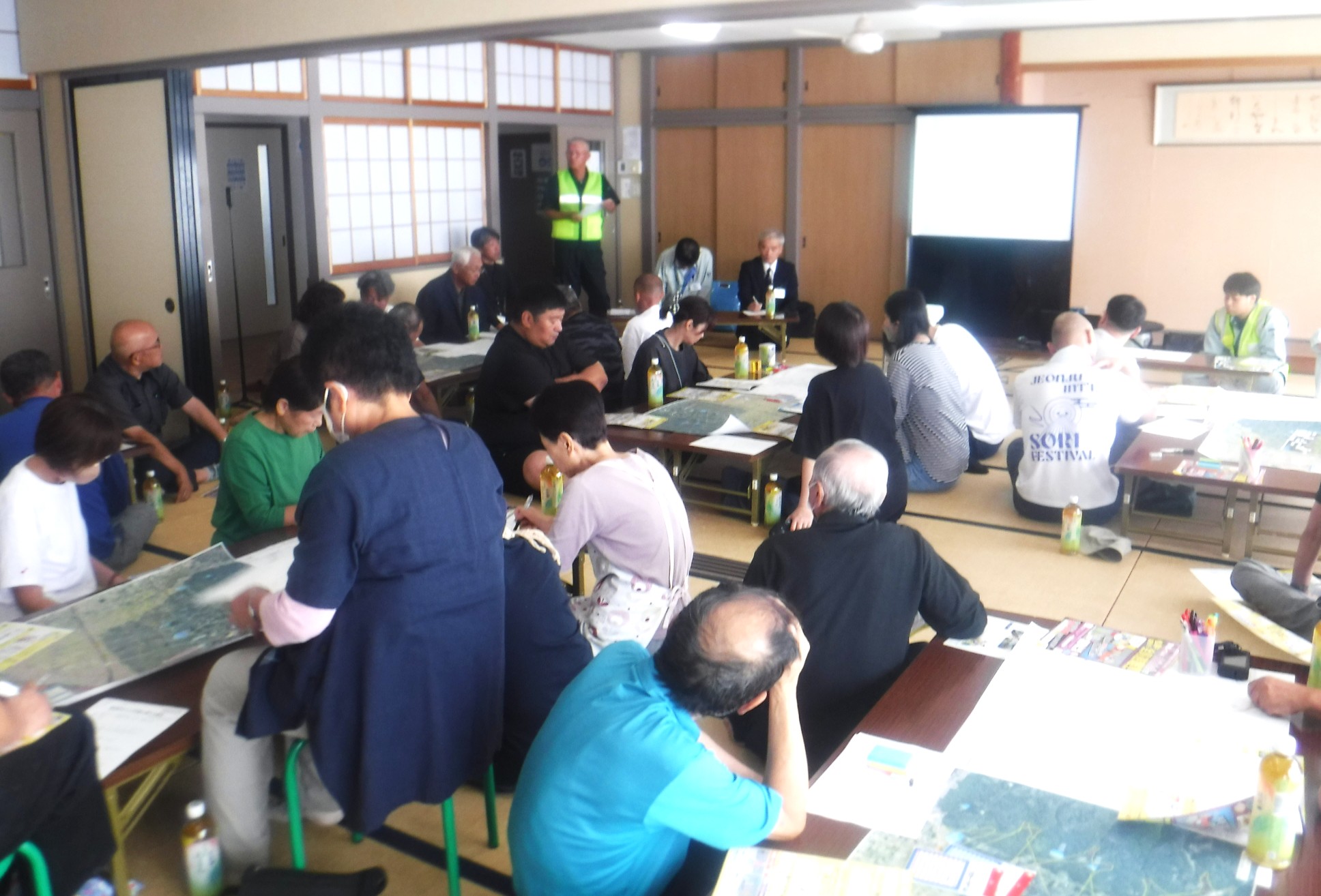 武部地区防災意識向上勉強会の様子